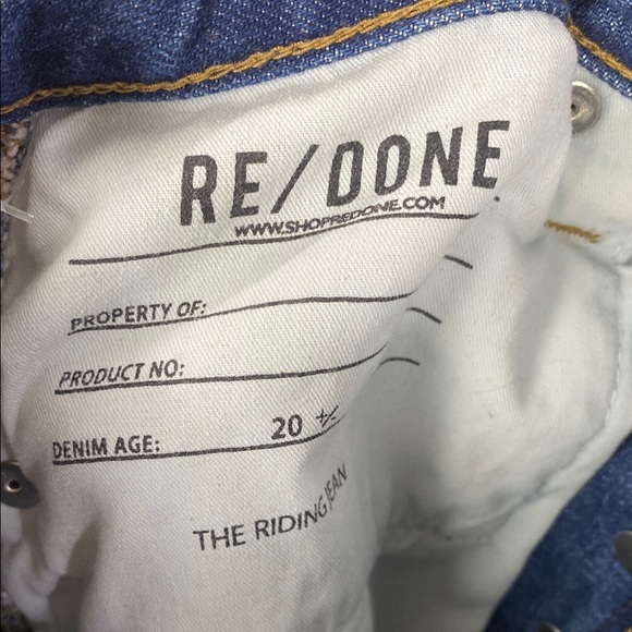 RE/DONE The Riding Western Rodeo Riding Jeans Fit Flare - Faded Rider - Size 27 - Picture 11 of 13